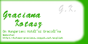 graciana kotasz business card